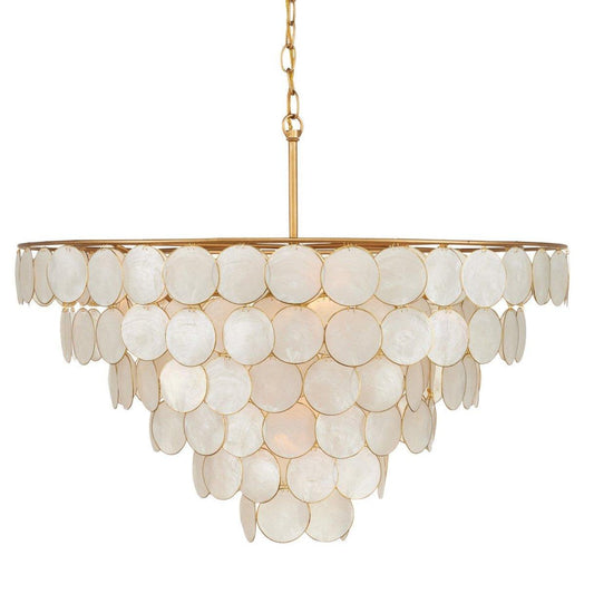 Capiz Shells 5 luci grandi semi-incasso