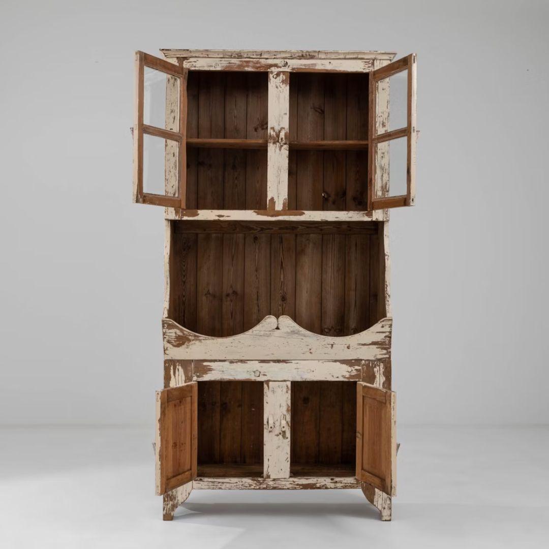 Vetrina antica in legno portoghese, 1850 circa