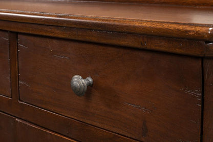 Mobiletto da ingresso in stile country francese in noce caldo