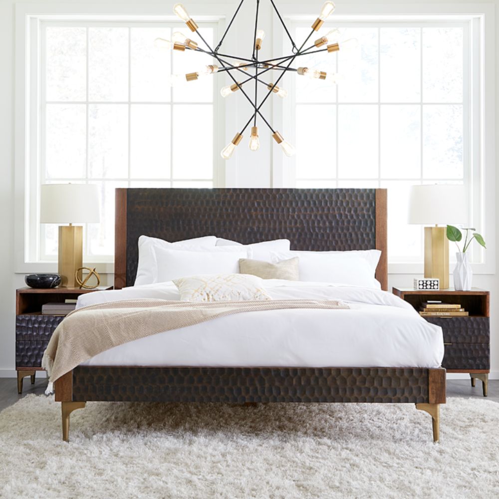 Cassettiera rustica in legno bicolore