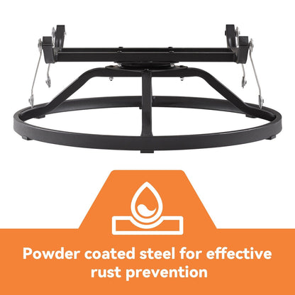 Gymojoy Sedia a dondolo girevole in vimini da esterno, 3 pezzi, con cuscino e tavolo