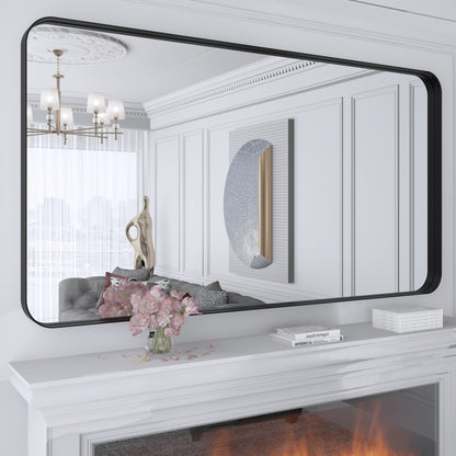 Specchio da bagno con cornice da parete