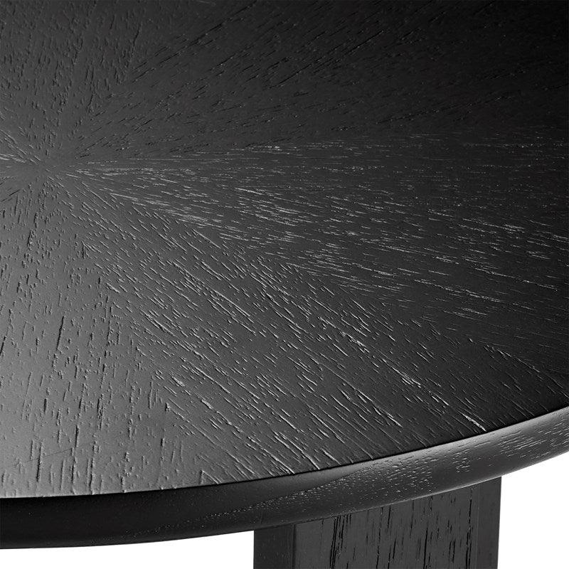 Tavolino moderno con punta in ottone nero