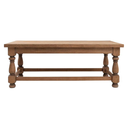 Tavolo da pranzo vintage in rovere belga robusto, circa 1940