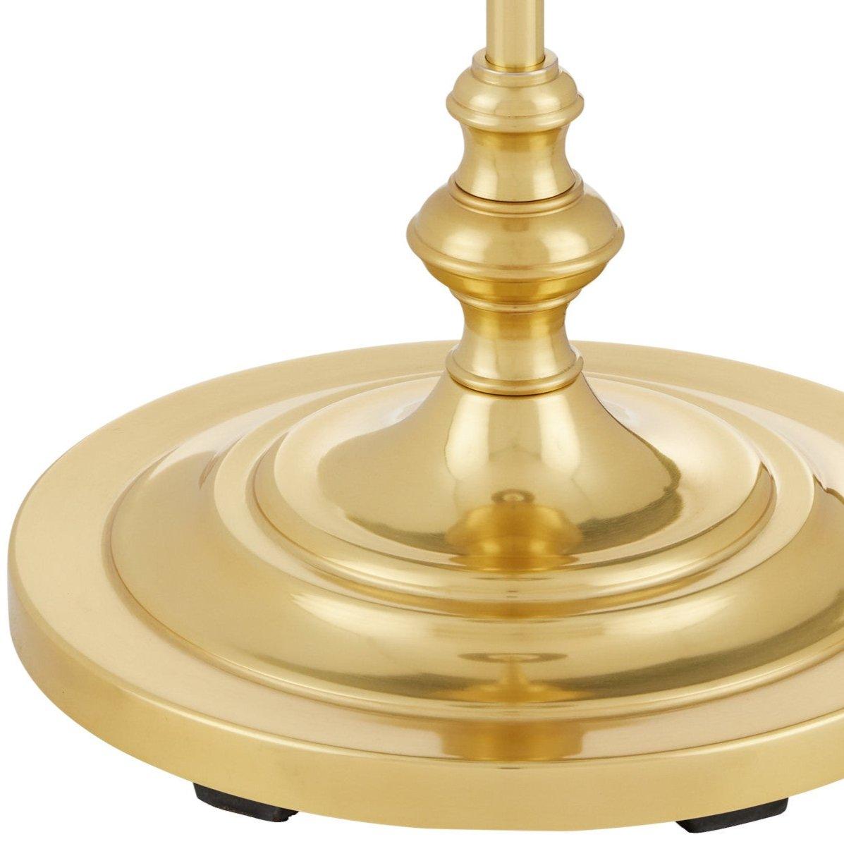 Lampada da terra in ottone intrecciato