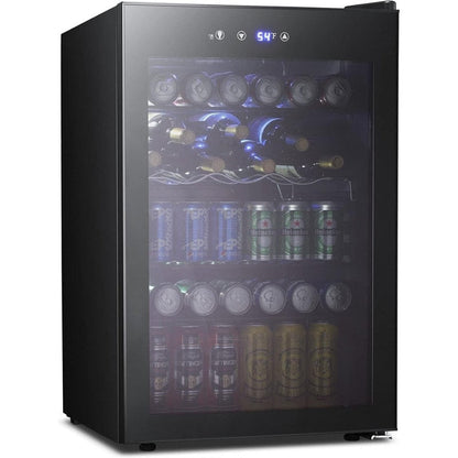 Cantinetta frigo da 4,4 piedi cubi con luci LED e pulsanti touch, ripiani rimovibili, meno di 38 dB