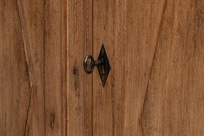 Credenza in legno con frontale a rombi