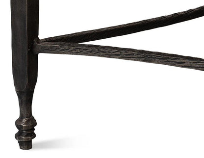 Tavolino da caffè con piano in marmo architettonico