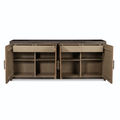 Credenza in legno di acacia scuro