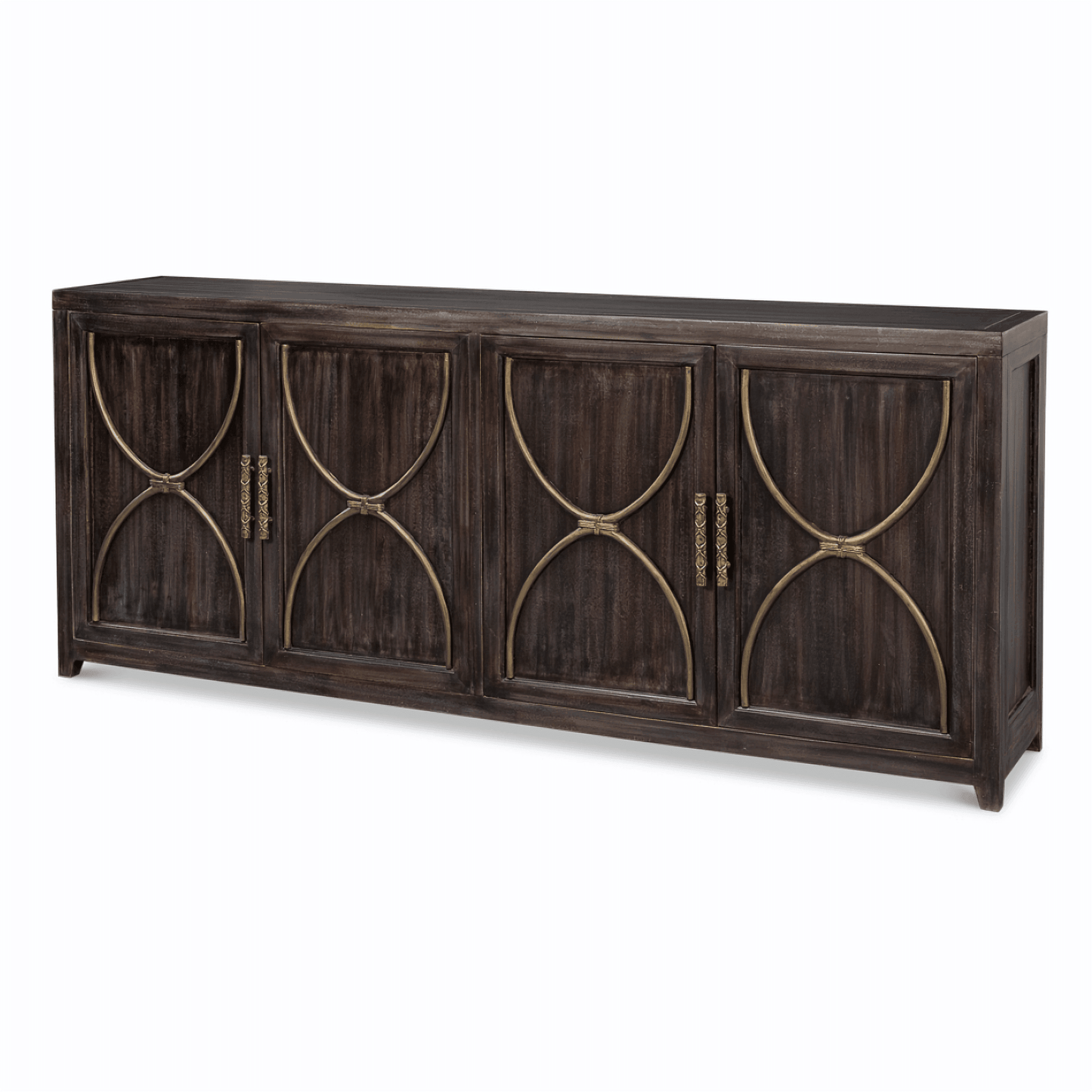 Credenza in legno di acacia scuro