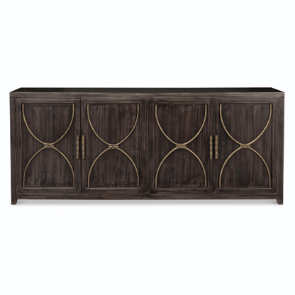 Credenza in legno di acacia scuro