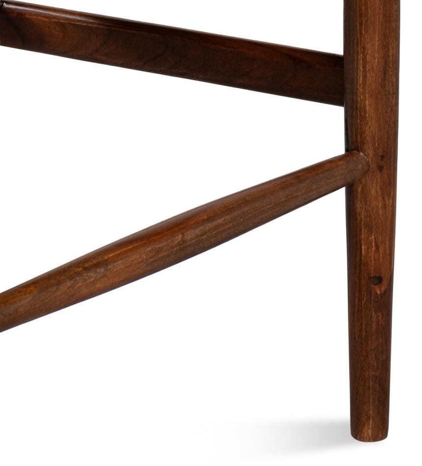 Sedia con seduta in giunco ​​marrone Wishbone