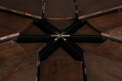 Tavolo da pranzo Jupe Tower marrone bruciato, espandibile da 66 a 85,5