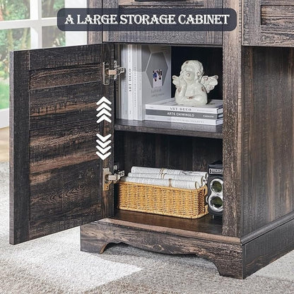 Scrivania direzionale a L da 60 pollici, scrivania angolare in legno, scrivania per computer