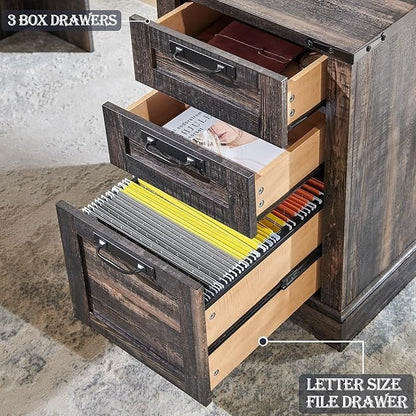 Scrivania direzionale a L da 60 pollici, scrivania angolare in legno, scrivania per computer