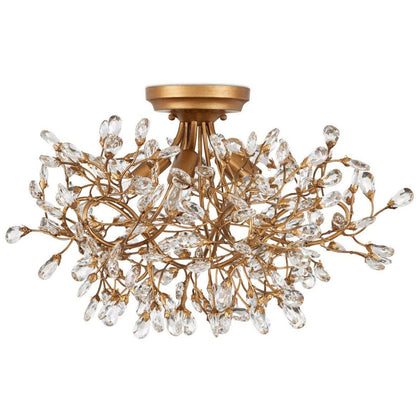 Lampada da soffitto semi-incassata a 5 luci Crystal Buds