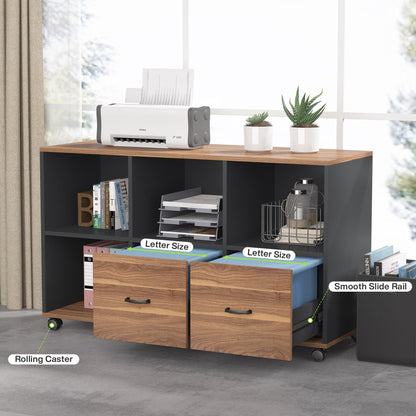 Scrivania per computer a L da 63 pollici con schedario laterale da 47 pollici, scrivania direzionale per ufficio domestico, set di scrivania