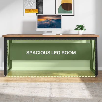 Scrivania per computer a L da 63 pollici con schedario laterale da 47 pollici, scrivania direzionale per ufficio domestico, set di scrivania