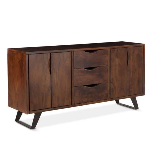 Credenza in legno di acacia marrone