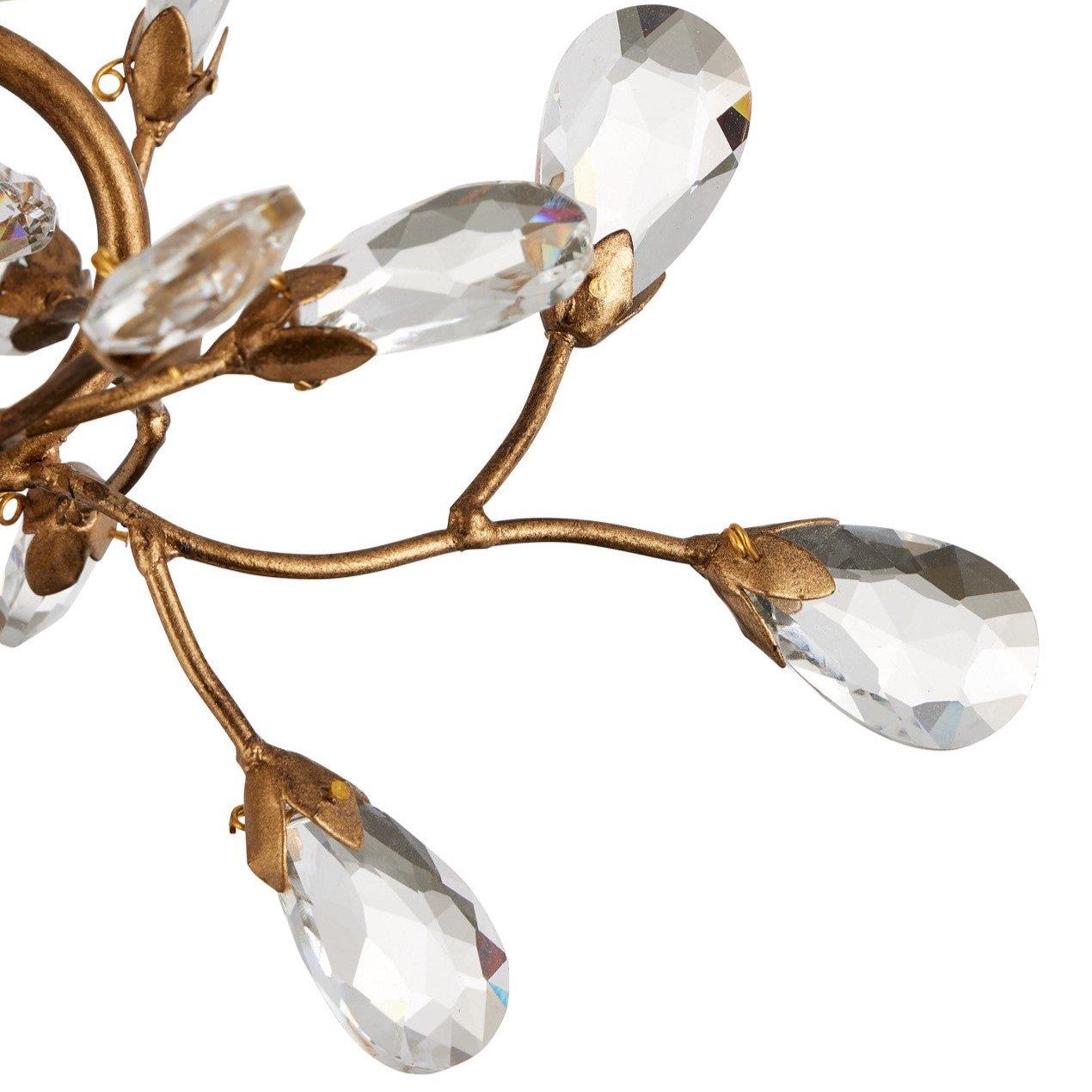 Lampada da soffitto semi-incassata a 5 luci Crystal Buds