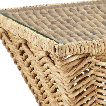 Tavolino decorativo in giacinto naturale