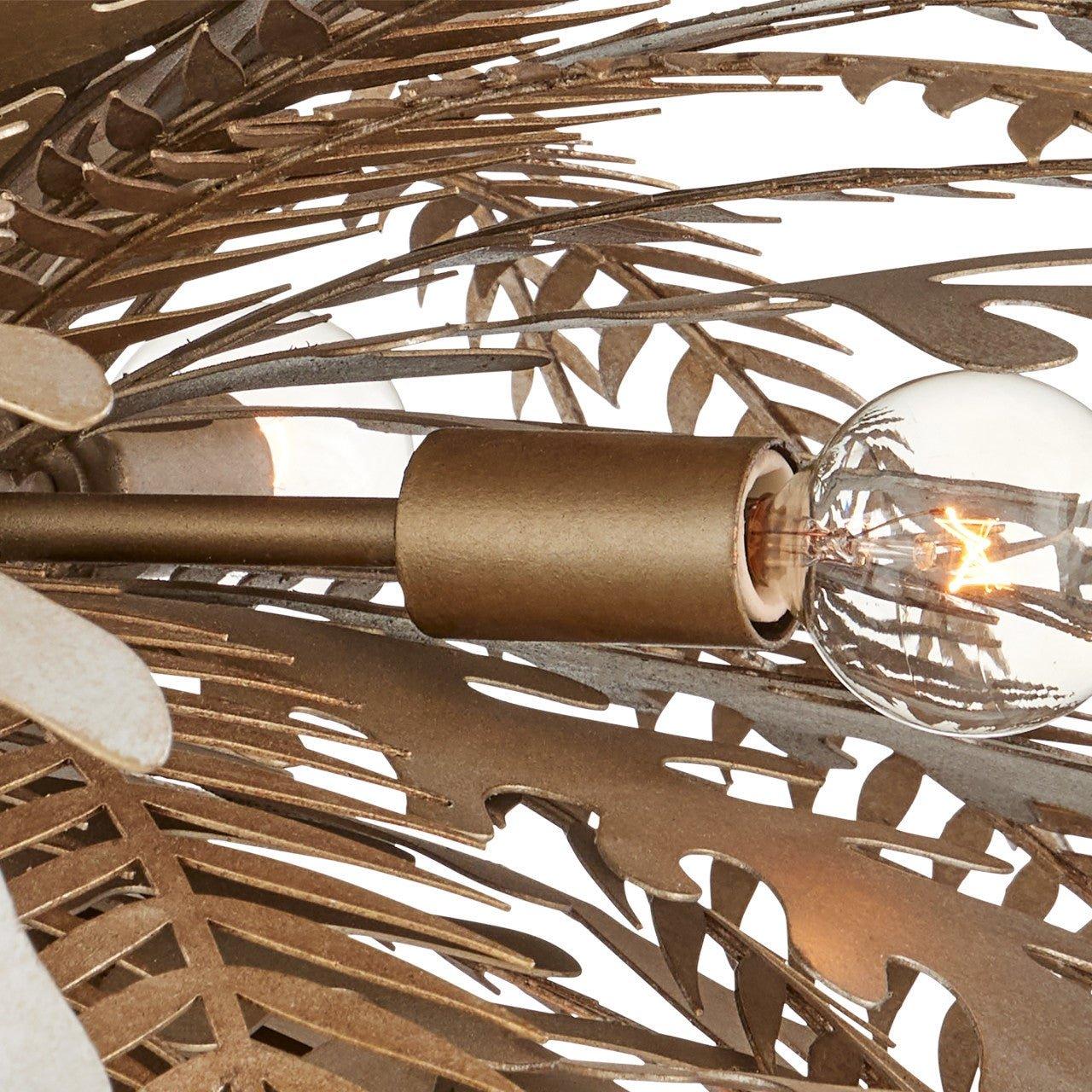 Lampadario Bouquet Metal Leaves a 12 luci