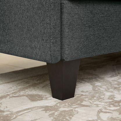 Divano componibile a L da 86,22 pollici con tasche portaoggetti laterali