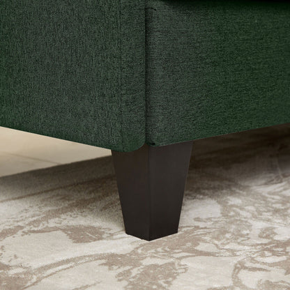 Divano componibile a L da 86,22 pollici con tasche portaoggetti laterali