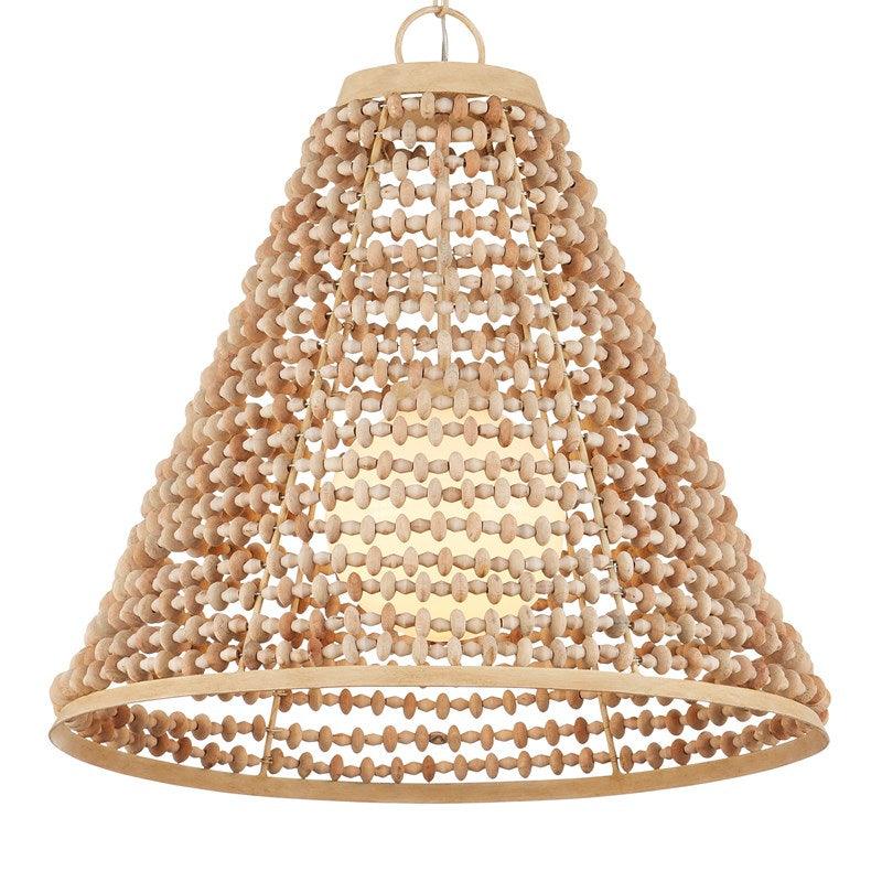 Ciondolo a pendolo con perline di cocco