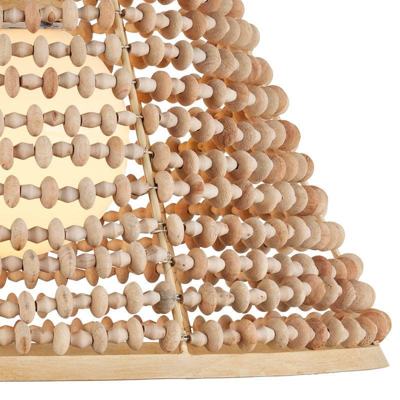 Ciondolo a pendolo con perline di cocco