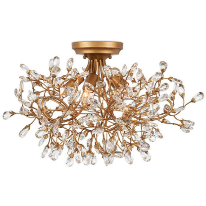 Lampada da soffitto semi-incassata a 5 luci Crystal Buds