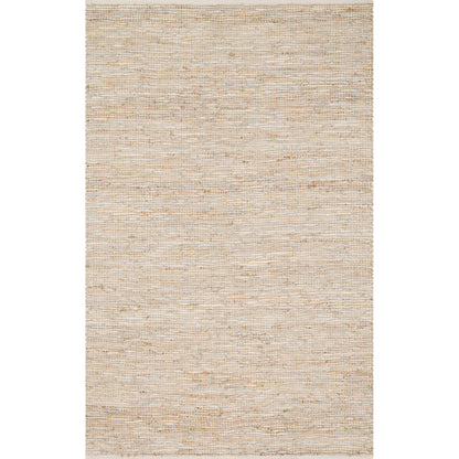 Tappeto Alexander Home Farmhouse in iuta e pelle intrecciato a mano