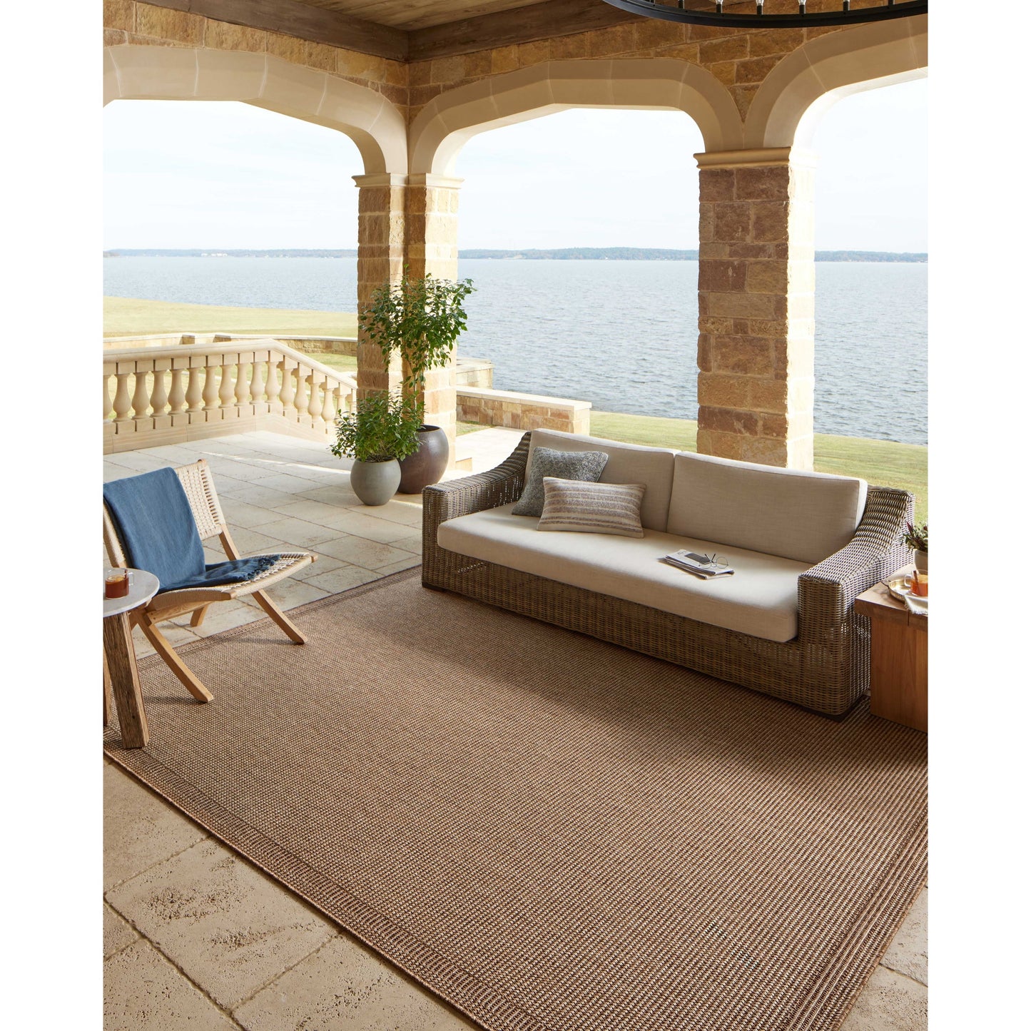 Tappeto per interni/esterni Hampton Natural di Alexander Home