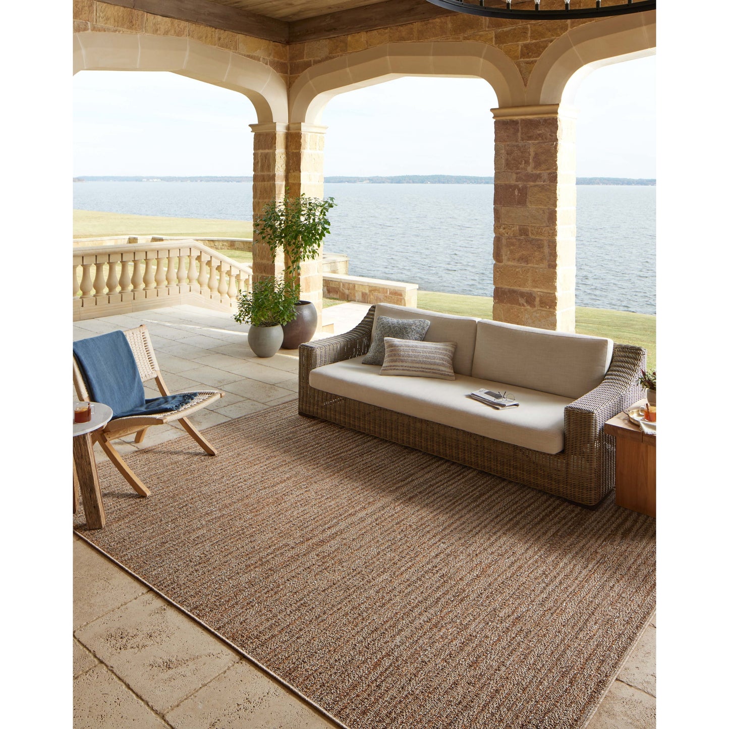 Tappeto per interni/esterni Hampton Natural di Alexander Home