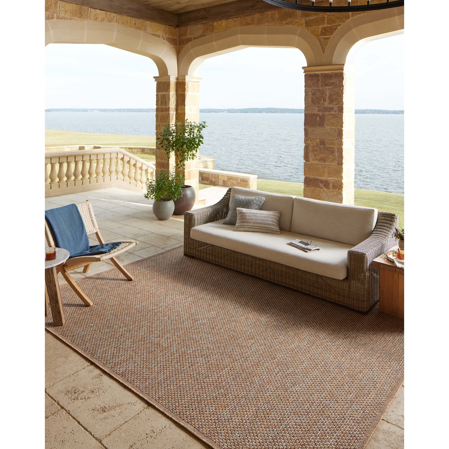 Tappeto per interni/esterni Hampton Natural di Alexander Home