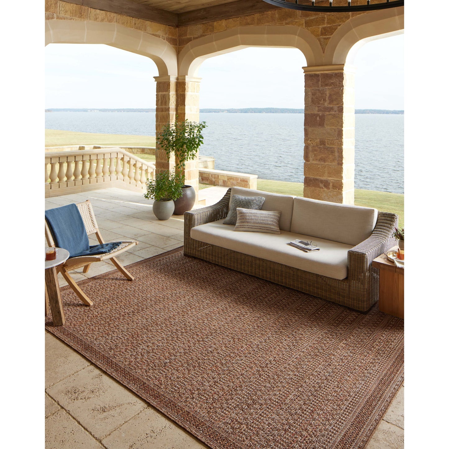 Tappeto per interni/esterni Hampton Natural di Alexander Home