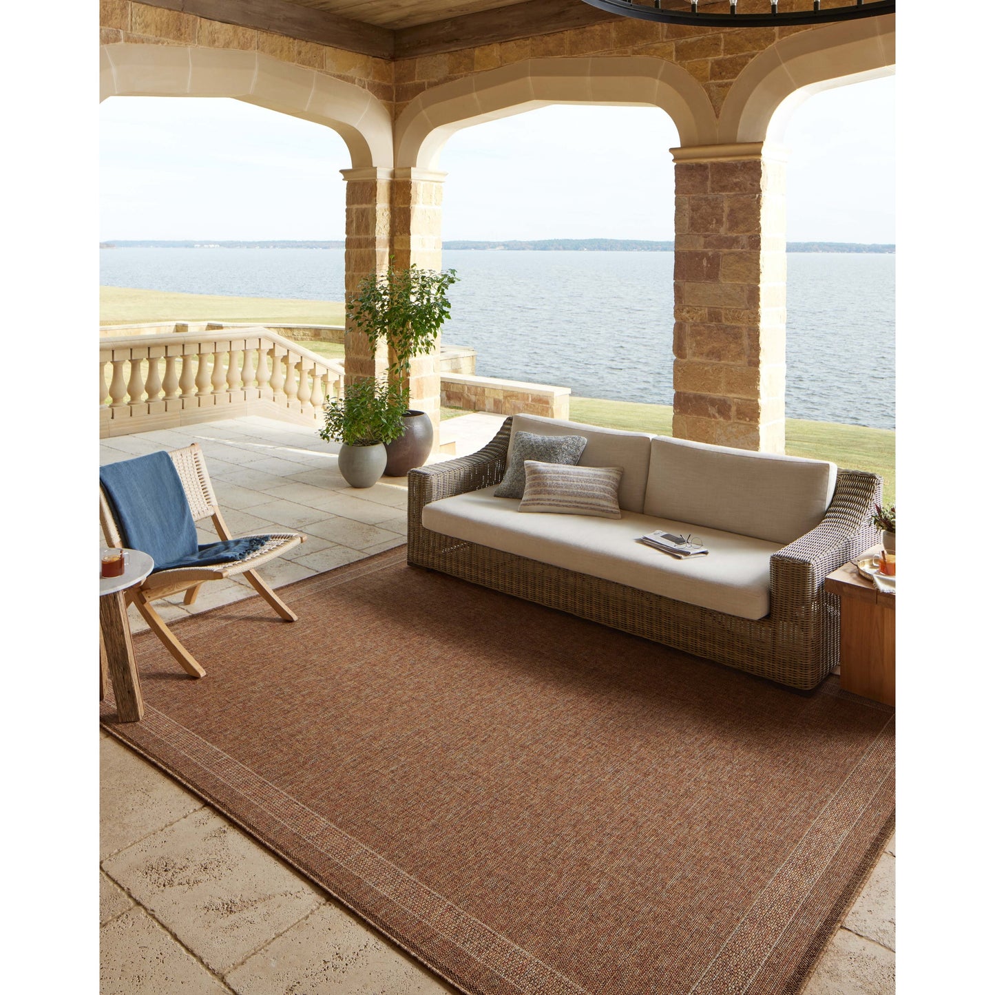 Tappeto per interni/esterni Hampton Natural di Alexander Home