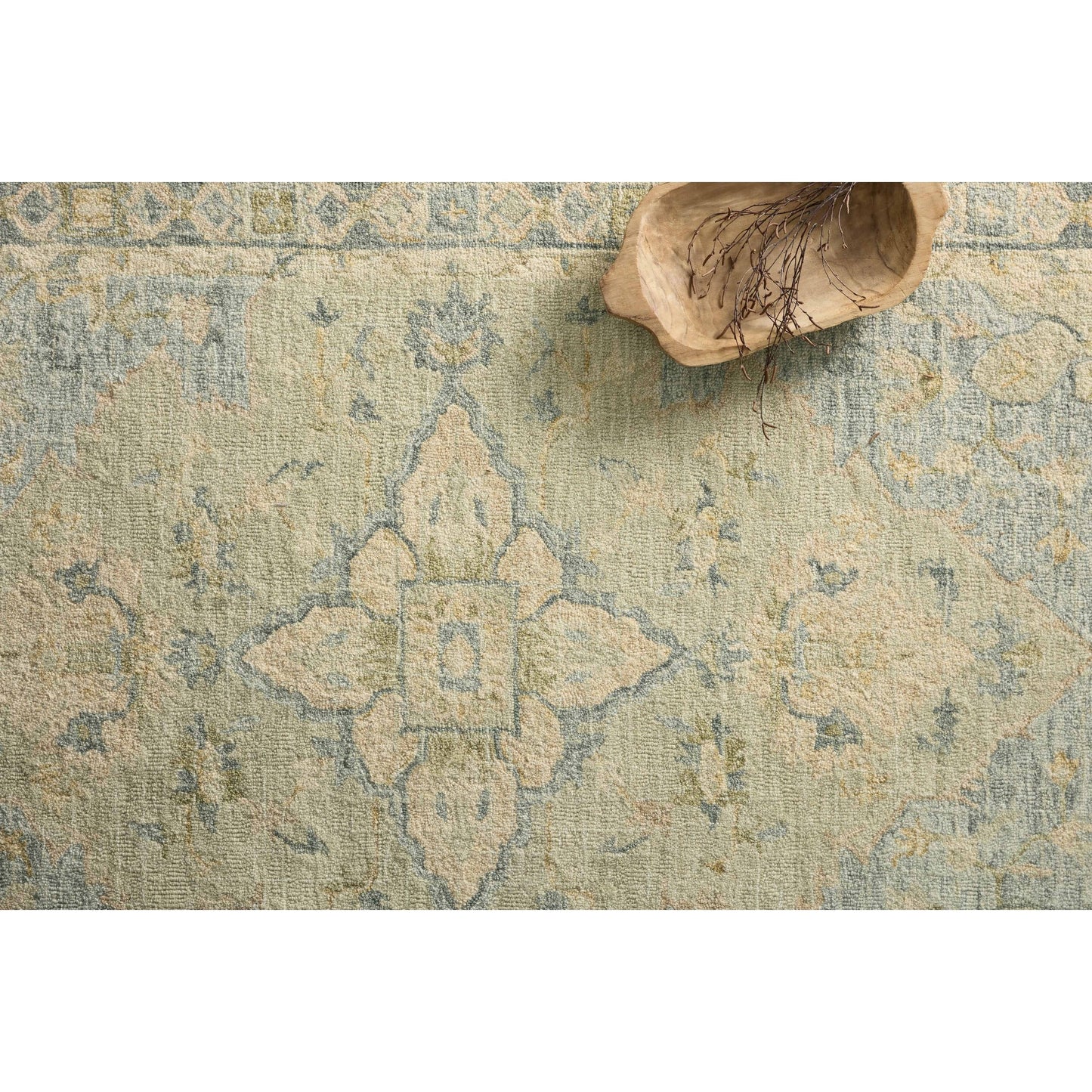 Tappeto in lana con mosaico tradizionale fatto a mano Alexander Home