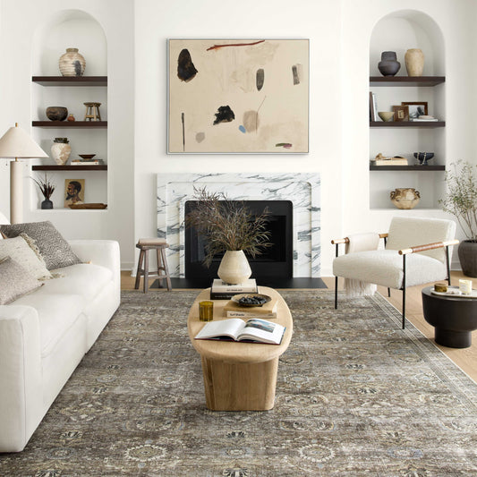 Tappeto stampato vintage effetto anticato Isabelle di Alexander Home