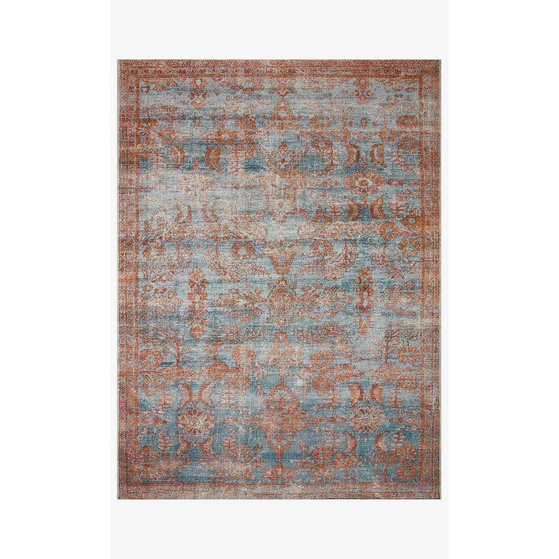 Tappeto per interni/esterni Luciano Distressed Botanical di Alexander Home