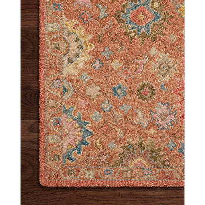 Tappeto Alexander Home Megan Floral lavorato a mano in lana al 100%