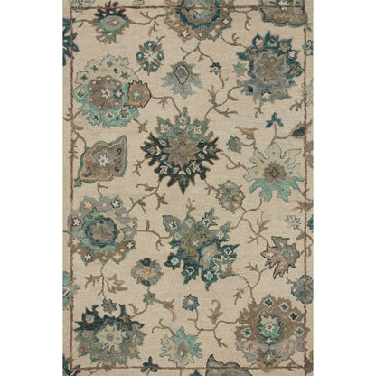 Tappeto Alexander Home Megan Floral lavorato a mano in lana al 100%