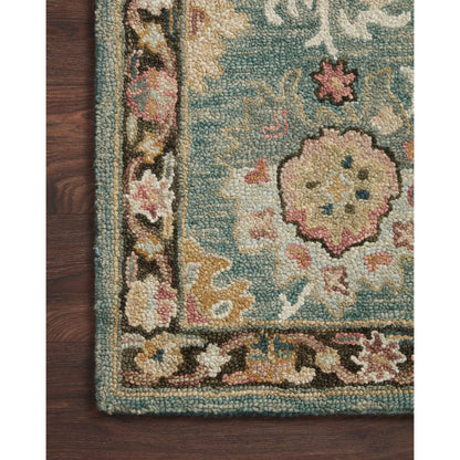 Tappeto Alexander Home Megan Floral lavorato a mano in lana al 100%