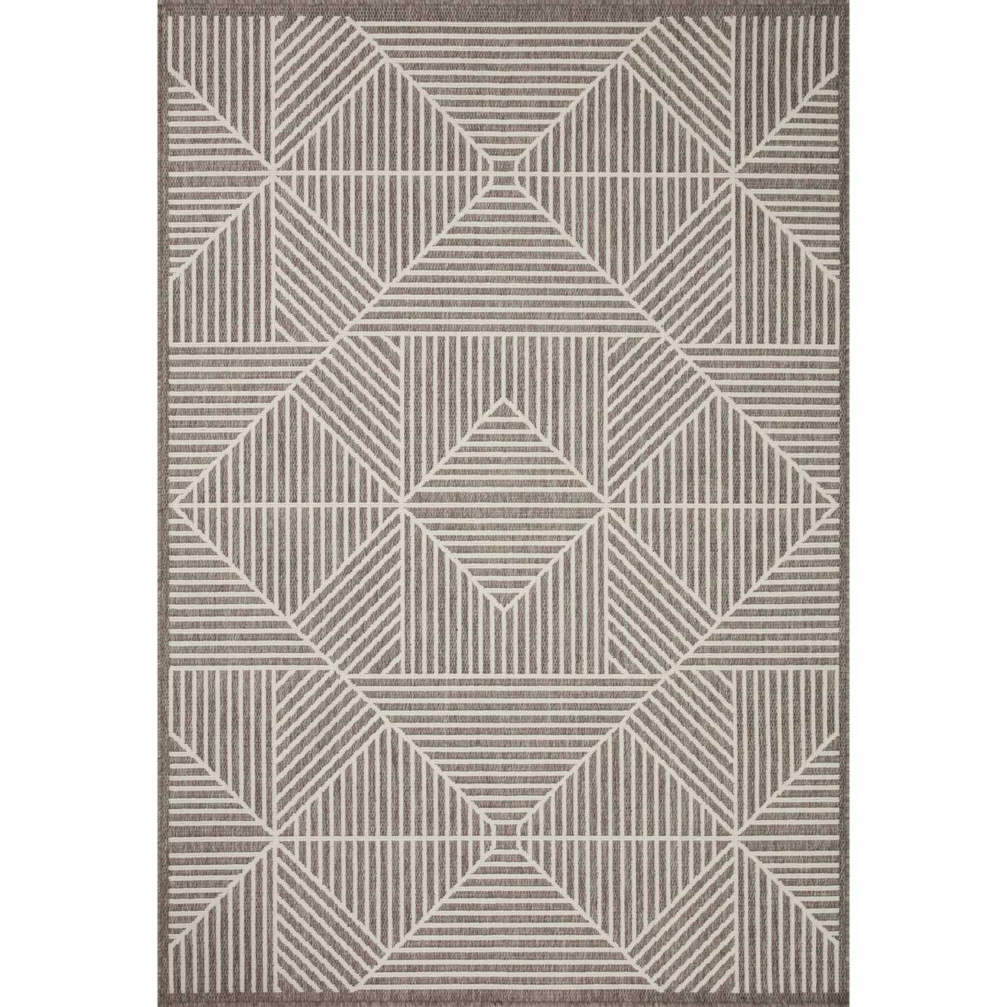 Tappeto moderno geometrico per interni/esterni Renee di Alexander Home