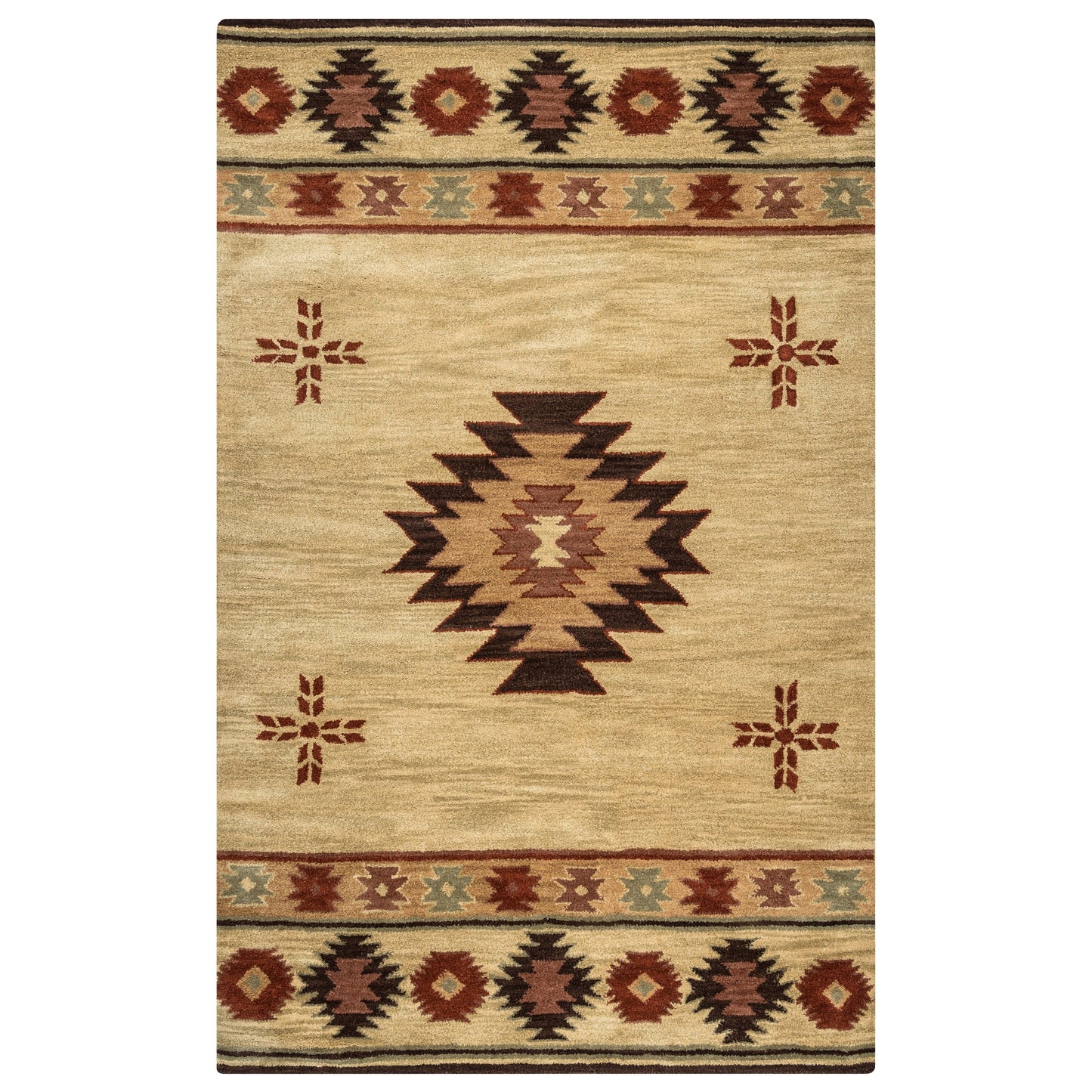 Tappeto in lana annodato a mano Alora Decor Ryder Southwestern