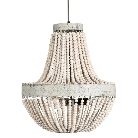 Lampadario bohémien con perline Andrea