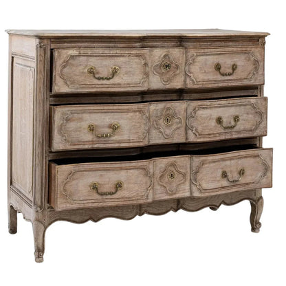 Cassettiera antica in rovere belga, circa 1820