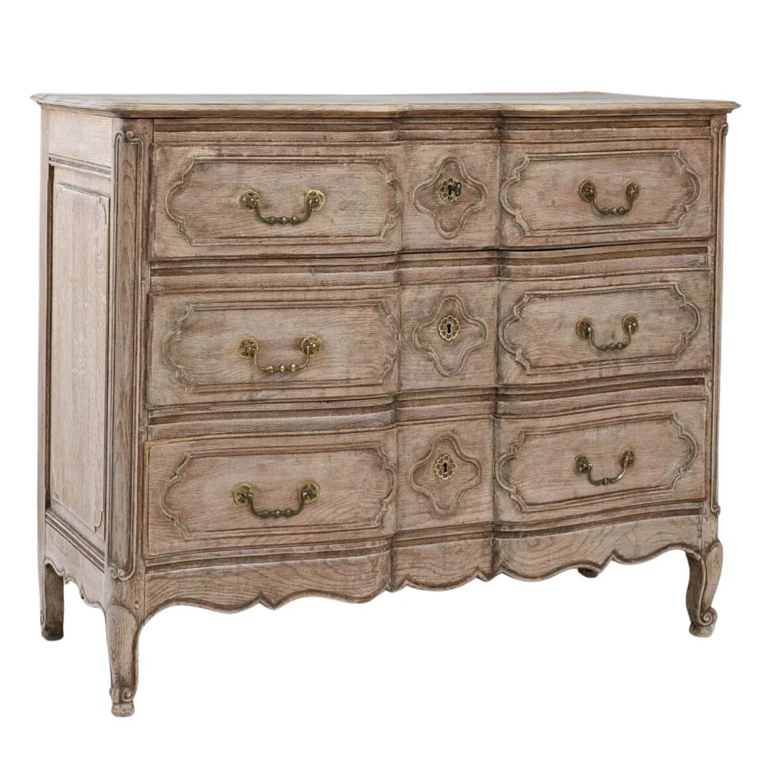 Cassettiera antica in rovere belga, circa 1820