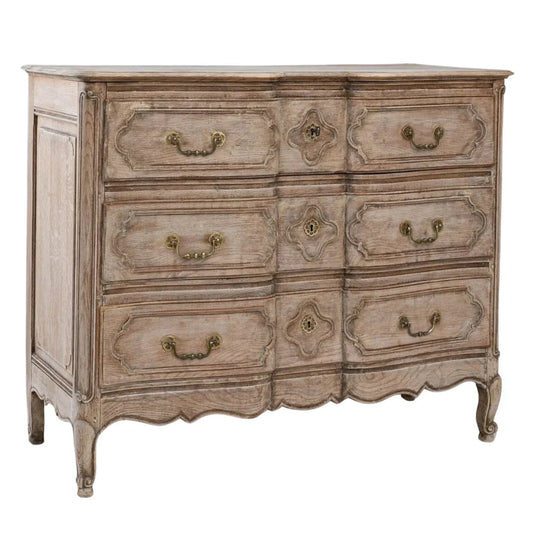 Cassettiera antica in rovere belga, circa 1820