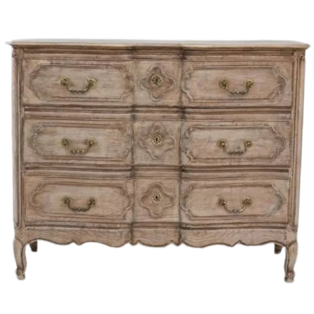 Cassettiera antica in rovere belga, circa 1820